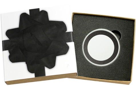 SilverTowne Natural Kraft Paper Gift Box with Black Bow Box Sleeve